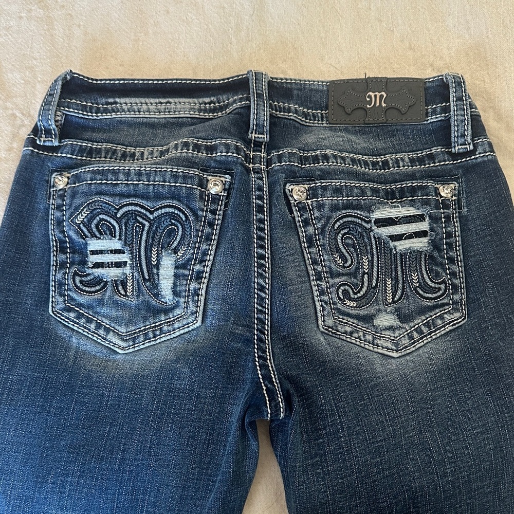 Miss Me Dark Blue Boot Cut Jeans